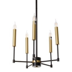 Ceiling Light 40,5 x 43 x 33 cm Black Golden Metal