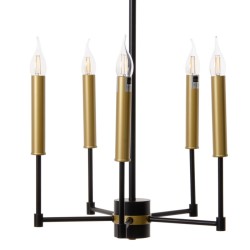 Ceiling Light 40,5 x 43 x 33 cm Black Golden Metal