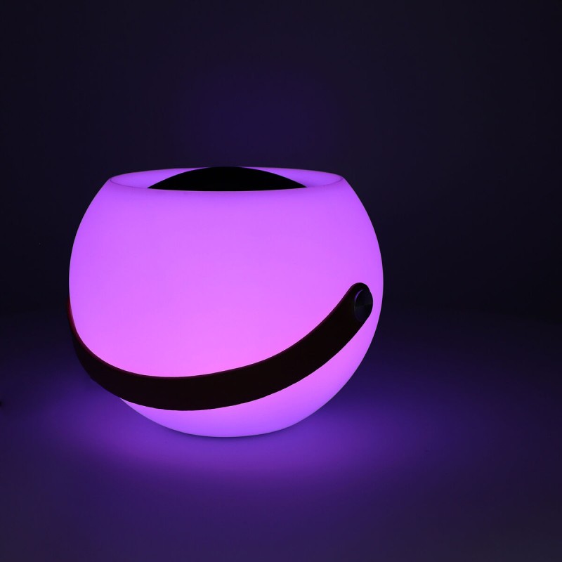 Bluetooth-Lautsprecher mit LED-Lampe KSIX Bubble Weiß 5 W Tragbar