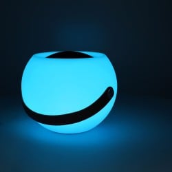 Haut-parleur Bluetooth avec Lampe LED KSIX Bubble Blanc 5 W Portable