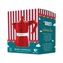 Cafetière Italienne Bialetti Winter Wonderland Rouge Argenté Aluminium 3 Tasses