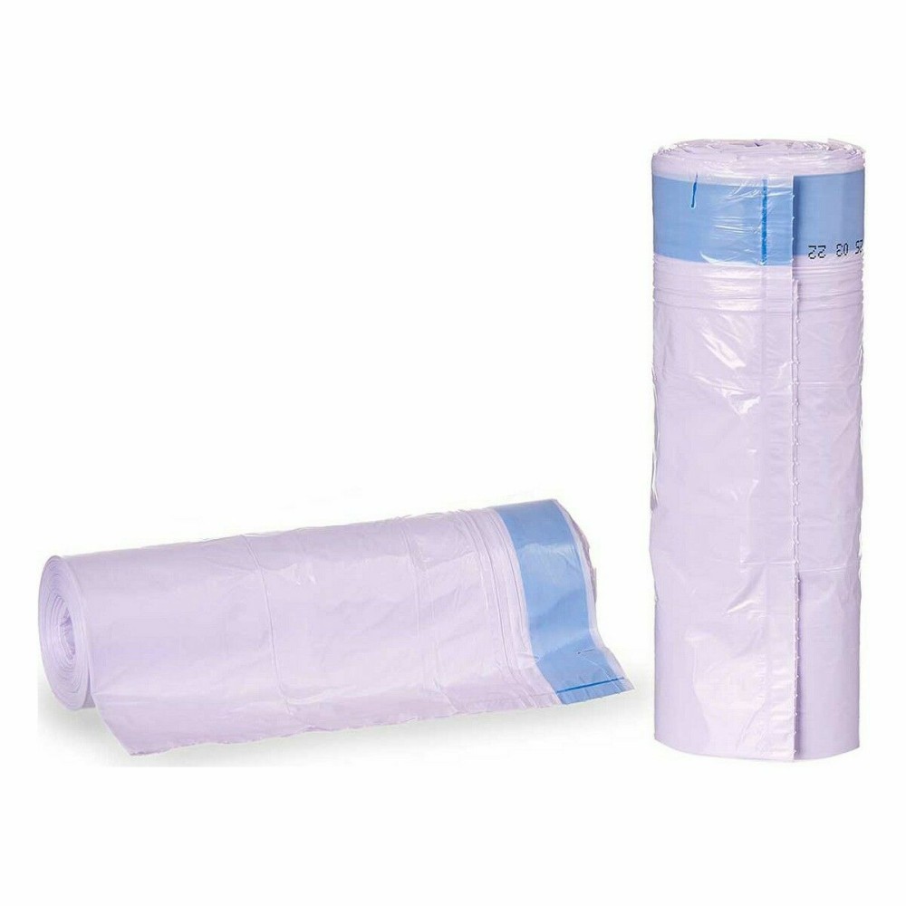 Rubbish Bags Perfumed Self-closing Lilac Polyethylene 24 Units 10 L