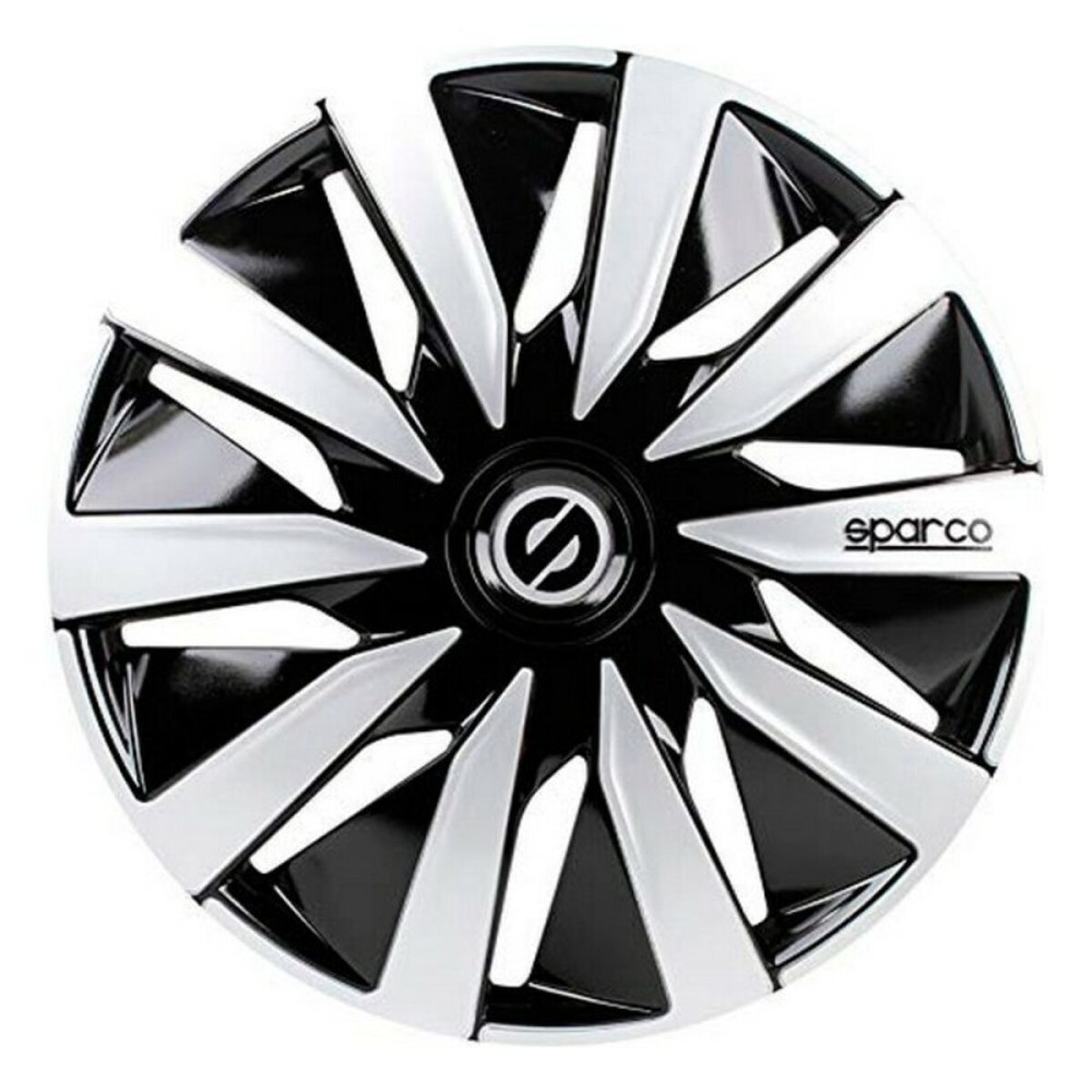 Hubcap Sparco SPC1491BKSV Silver Black 14" Black/Silver