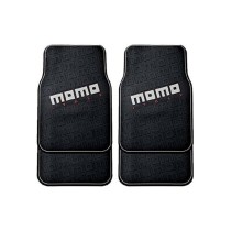 Car Floor Mat Set MOMO CM009BG Black/Red PVC