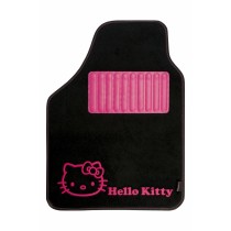 Set de tapis de voitures Hello Kitty Noir Rose (4 pcs)