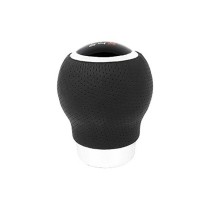 Shift Lever Knob BC Corona POM30165 Leather With Trigger Black (27 mm)