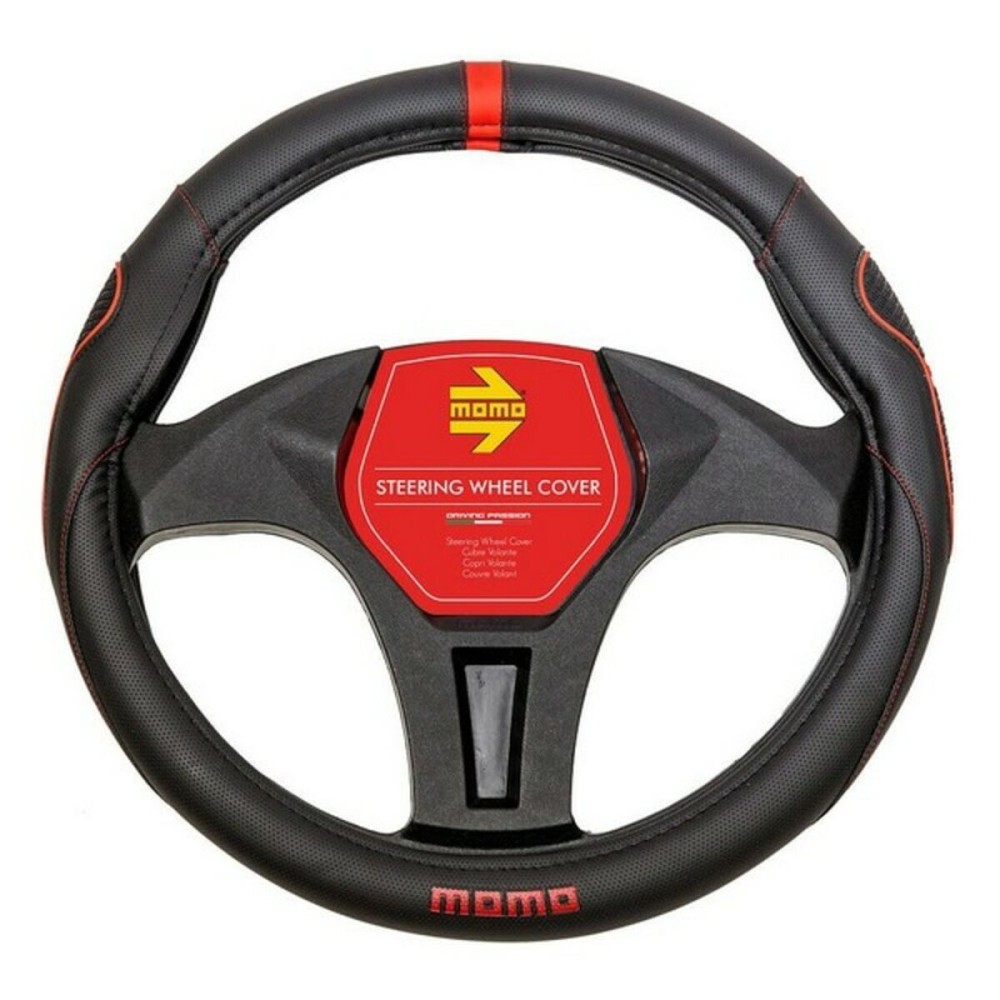 Steering Wheel Cover MOMO SWC014BR Black Polyurethane Universal