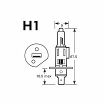 Ampoule pour voiture M-Tech PTZSW1-DUO H1 P14,5s