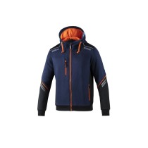 Sweat à capuche homme Sparco S02414BMAF2M Bleu Blue marine (M)