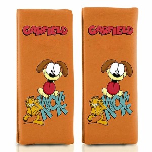 Coussinets de ceinture de sécurité GAR101 Orange Garfield