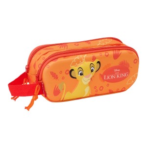 Trousse Fourre-Tout Double The Lion King Orange 21 x 8 x 6 cm 3D