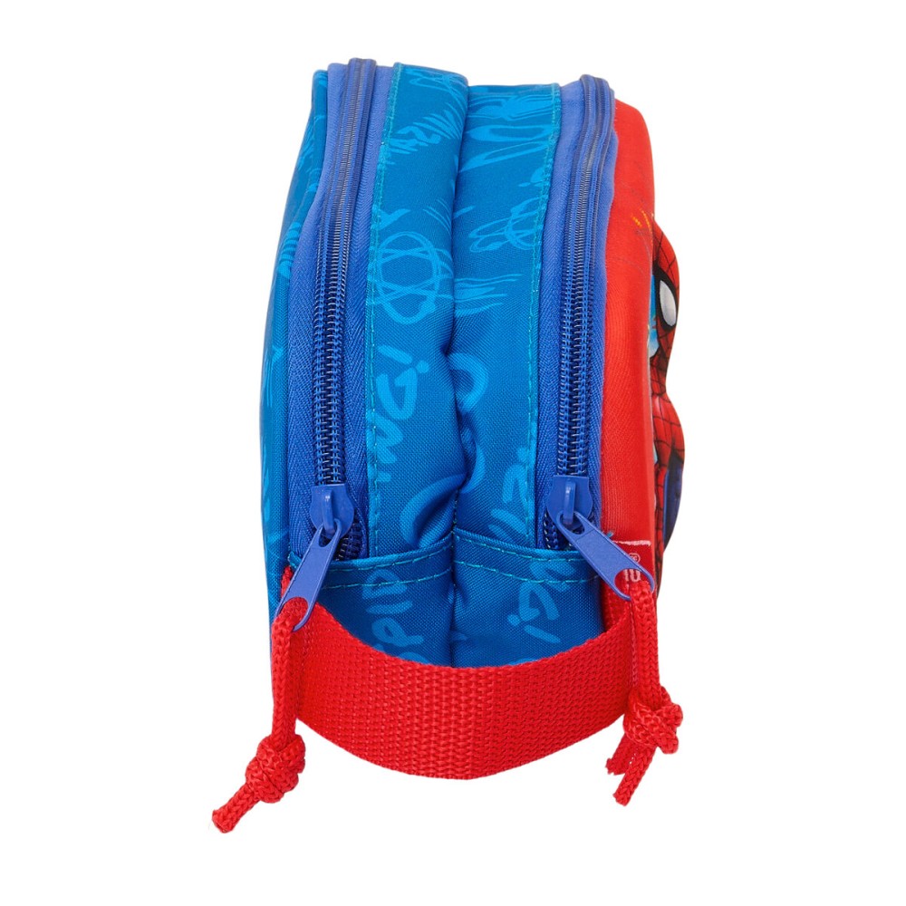 Double Carry-all Spider-Man Red Navy Blue 21 x 8 x 6 cm 3D