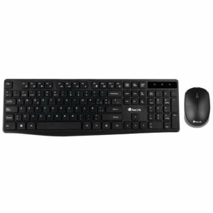 Clavier et souris sans fil NGS NGSWIRELESSSETALLUREKIT 1200 dpi 2.4 GHz Noir (1 Unité)