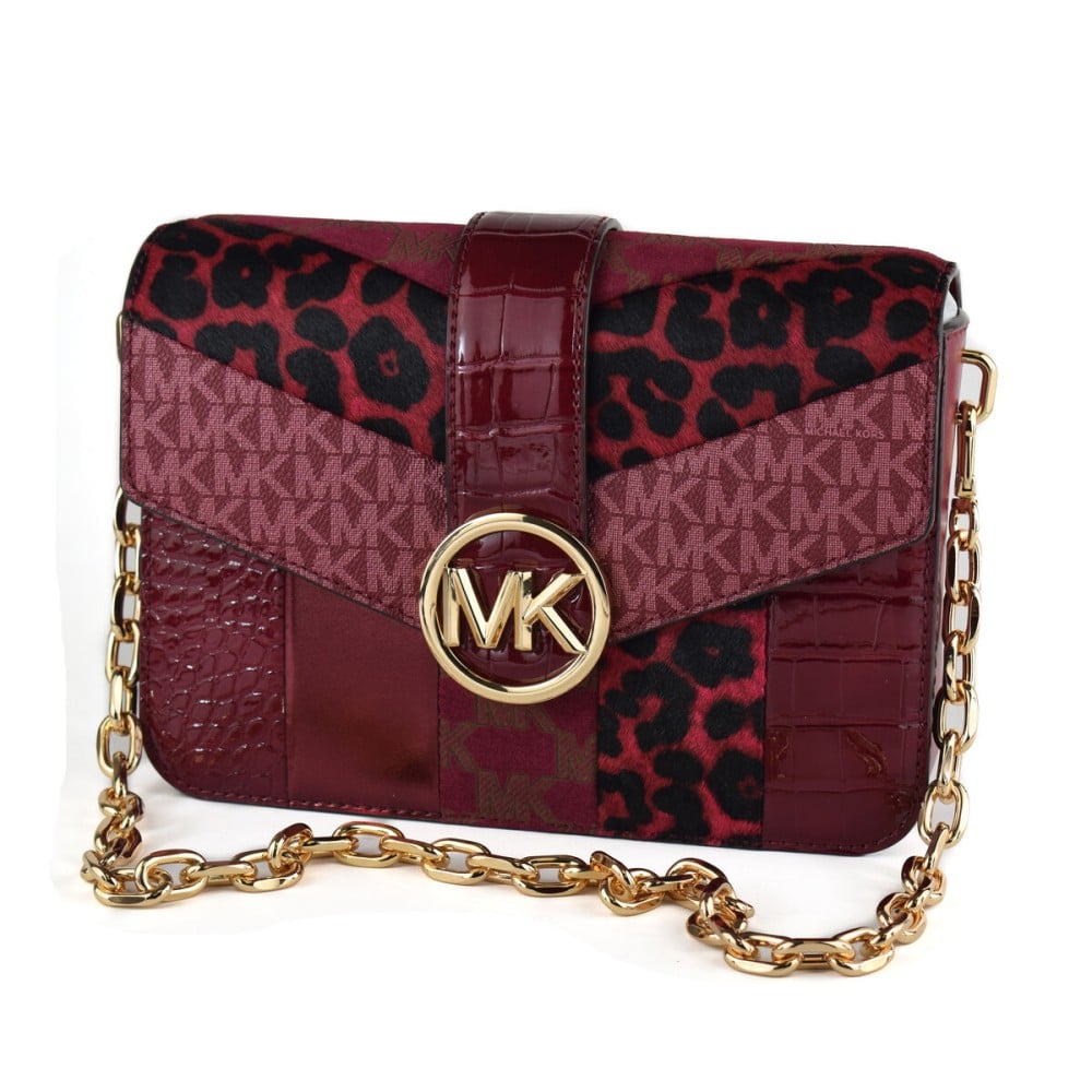 Damen Handtasche Michael Kors 35F2GNML2Y-MULBERRY-MLT Rot 23 x 17 x 5 cm