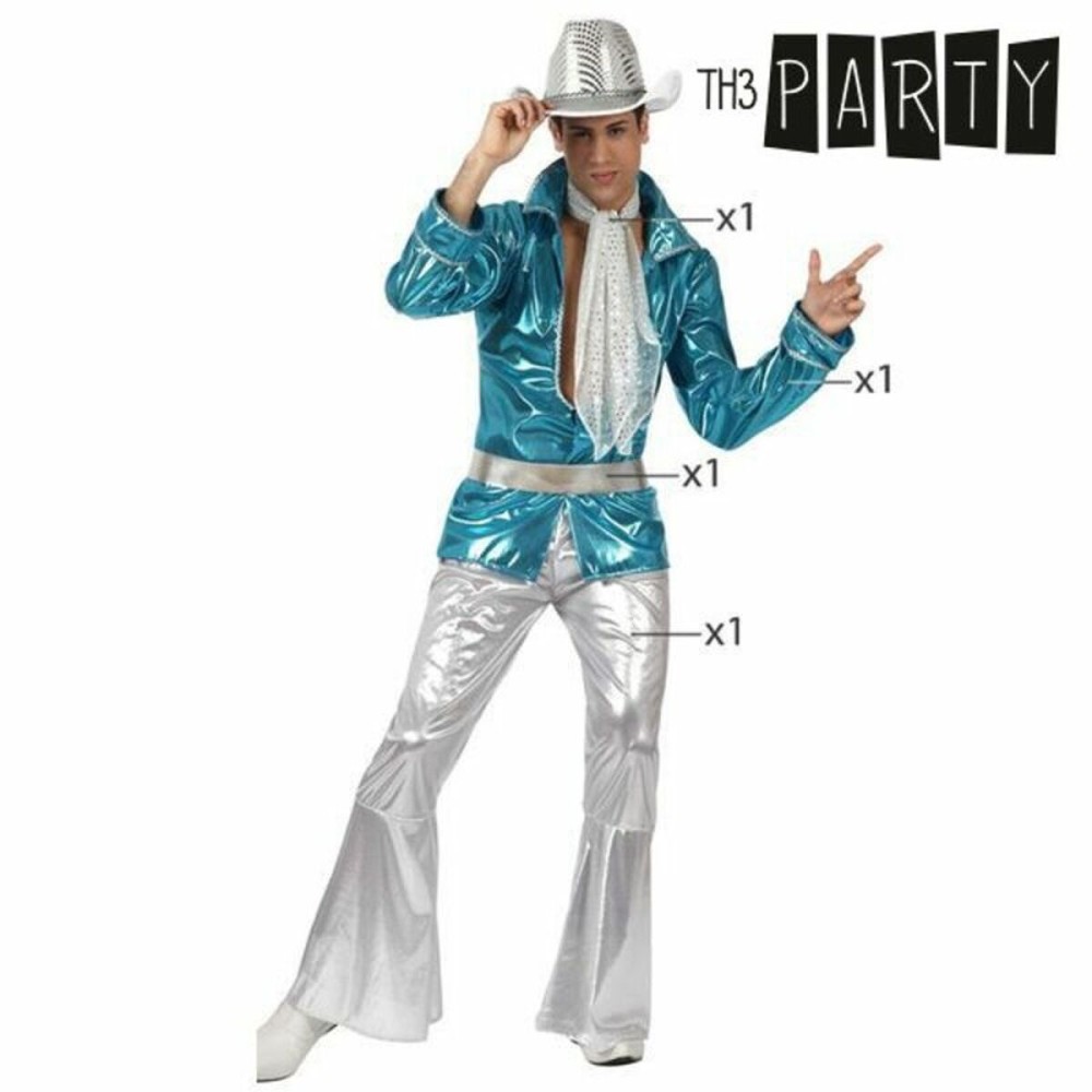 Costume for Adults Th3 Party Blue (4 Pieces)