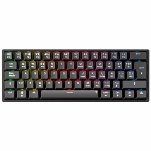 Clavier sans fil Newskill Noir Espagnol Qwerty