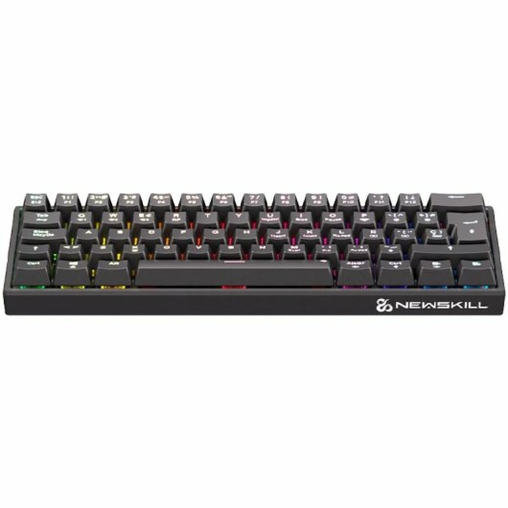 Wireless Keyboard Newskill Black Spanish Qwerty