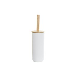 Brosse de salle de wc DKD Home Decor 10 x 10 x 38 cm Naturel Blanc Grès