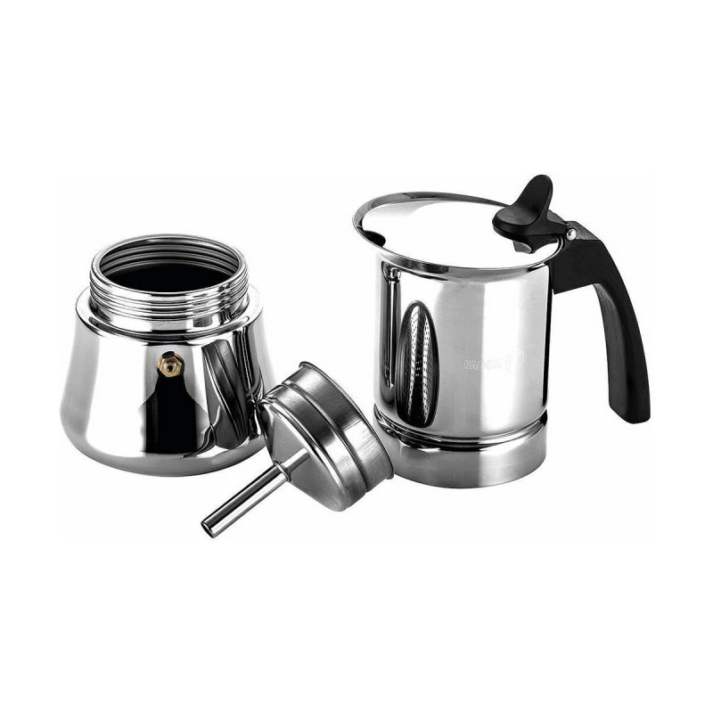 Italian Coffee Pot Fagor Etnica Stainless steel 18/10 6 Cups