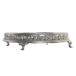 Snack tray DKD Home Decor 38,5 x 38,5 x 8 cm Mirror Silver Golden Resin Neoclassical (2 Units)