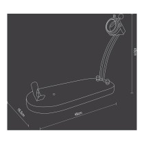 Schinkenhalter klappbar Bambus (48 x 18,5 cm)