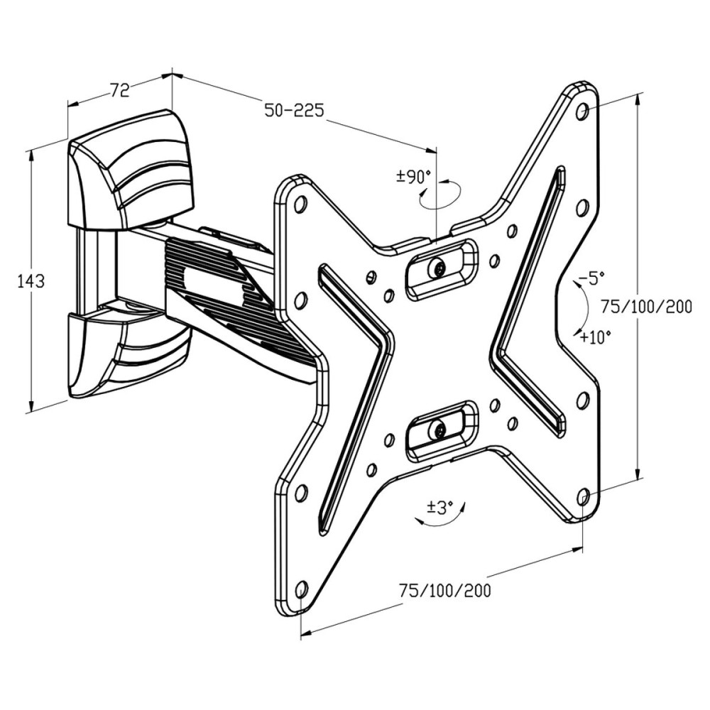 TV Mount TM Electron 26"-40" 25 kg