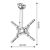 TV Halterung TM Electron 30 Kg 26-55"