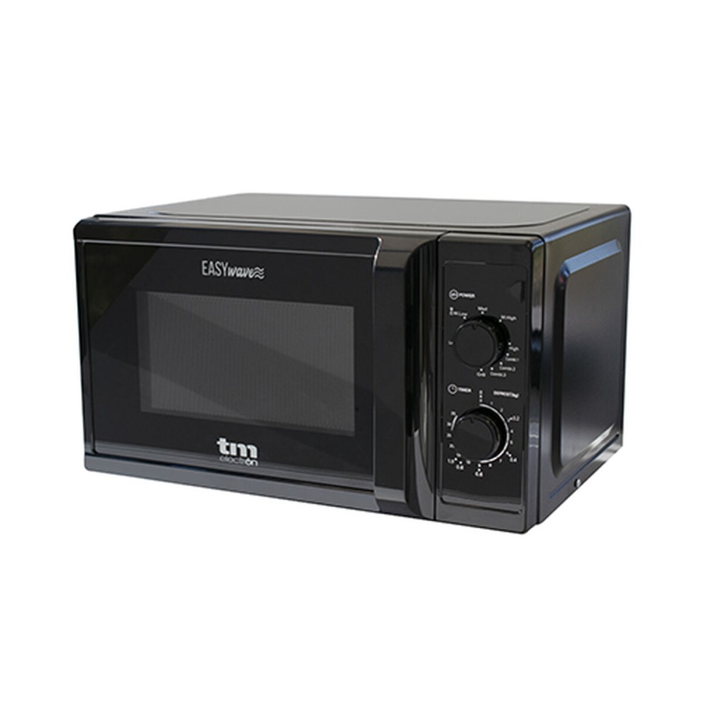 Microwave with Grill TM Electron Black 700 W 20 L