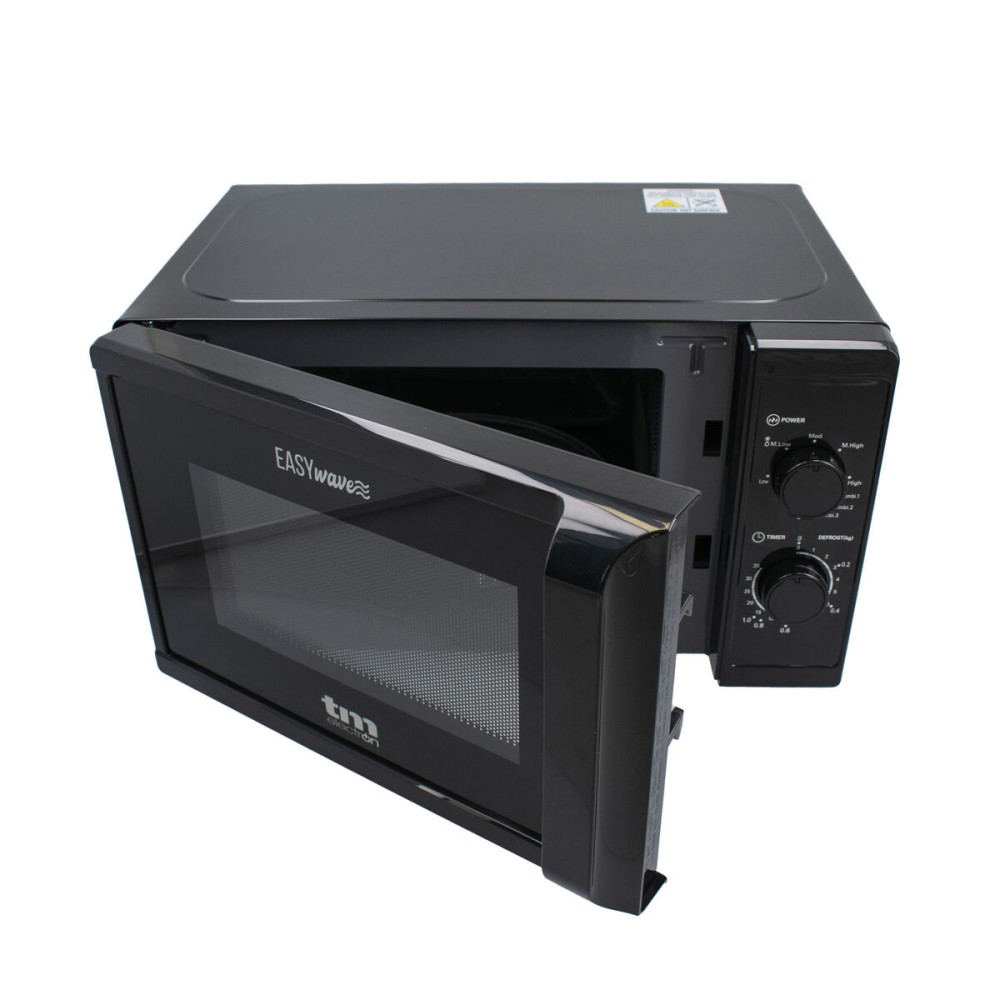 Microwave with Grill TM Electron Black 700 W 20 L