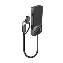 Hub USB LINDY 43354 Schwarz