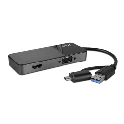 Hub USB LINDY 43354 Schwarz