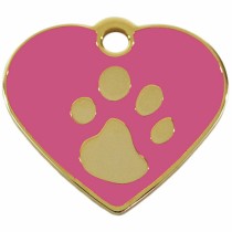 Identification plate Imarc Heart Pink Golden