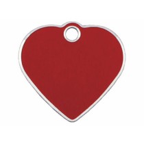 Identification plate Imarc Heart Red