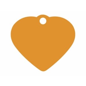 Identification plate Imarc Heart Orange