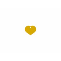 Identification plate Imarc Heart Yellow Golden