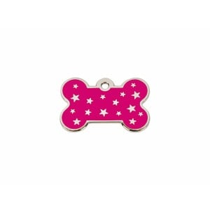 Identification plate Imarc PetScribe Passion Pink Silver