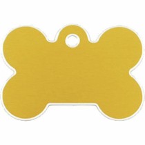 Identification plate Imarc Bone Yellow Golden