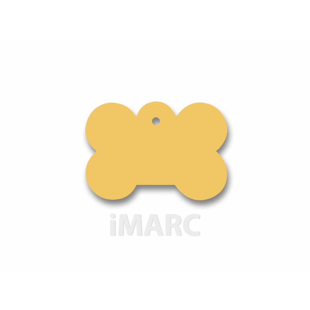 Plaque d'identification Imarc Bone Jaune