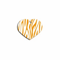 Plaque d'identification Imarc Heart Jaune Orange