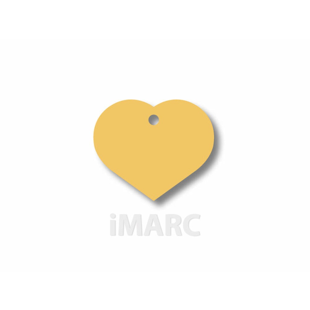 Plaque d'identification Imarc Heart Jaune