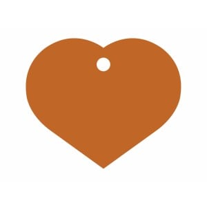 Plaque d'identification Imarc Heart Orange