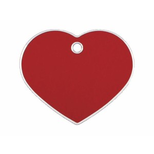 Identification plate Imarc Heart Red