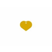 Identification plate Imarc Heart Yellow Golden