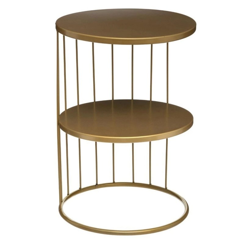 Centre Table Atmosphera Kobu Golden Metal 36 x 36 x 52 cm