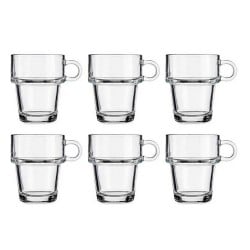 Kop Stapelbar Durchsichtig Glas 270 ml (24 Stück)