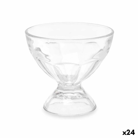 Coupe de glaces et de milkshakes 280 ml Transparent verre (24 Unités)