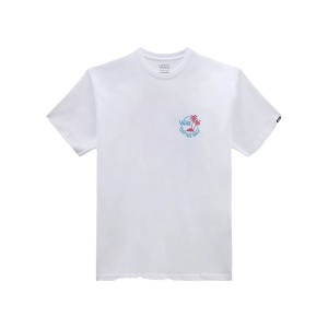 Men’s Short Sleeve T-Shirt Vans Classic Mini Dual Palm White