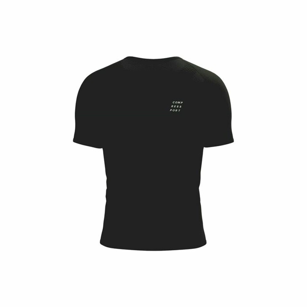 Herren Kurzarm-T-Shirt Compressport Performance Schwarz