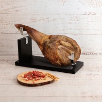 Support à jambon cru Quid Ebano Noir Bois 46 x 18 x 25 cm (6 Unités)