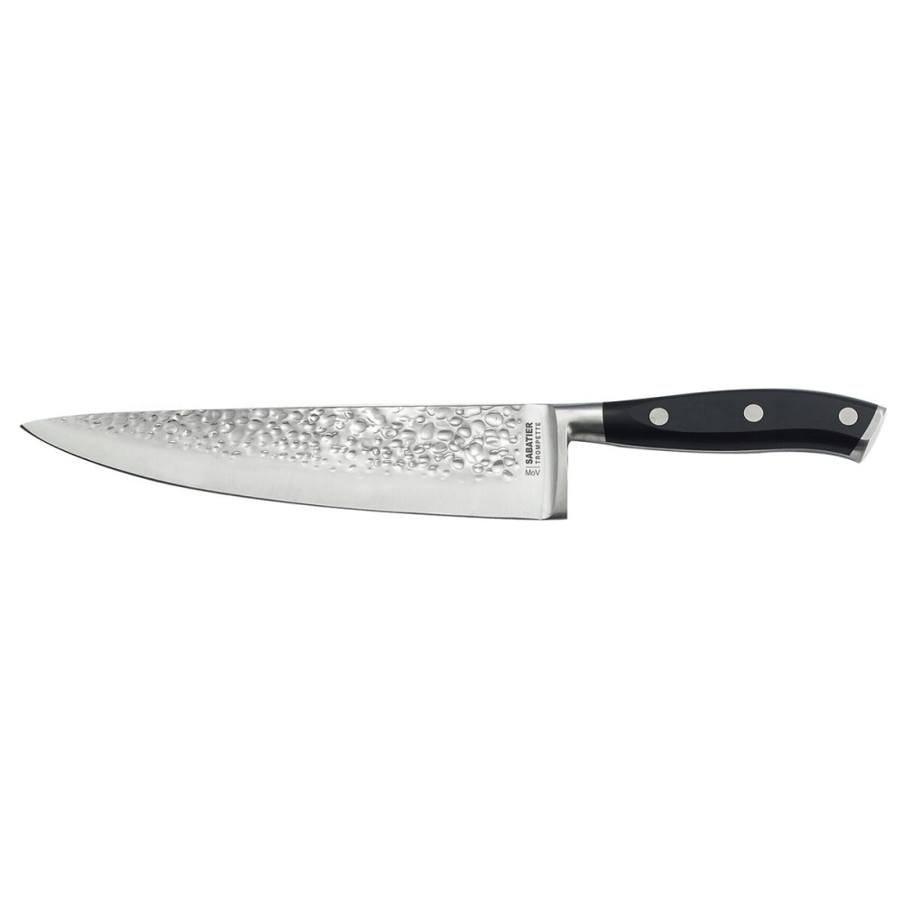 Couteau Chef Sabatier Carbon Noir Métal Bakélite (6 Unités)